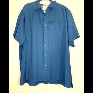 North Face Button down shirt Blue Size XL